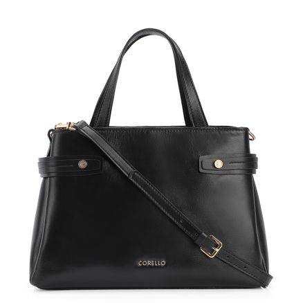 Bolsa Tote - Couro Preto