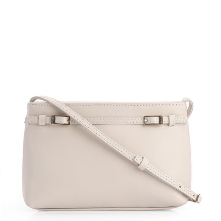 Bolsa Transversal - Couro Off White