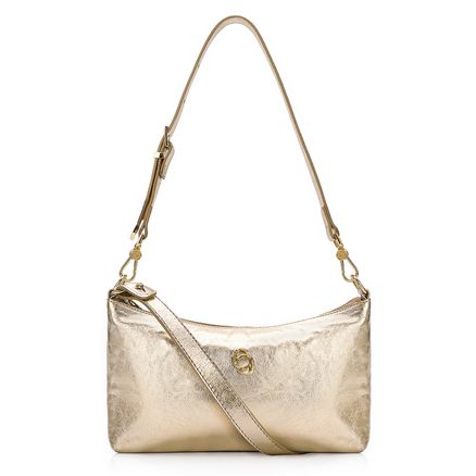 Bolsa De Ombro - Couro Dourado