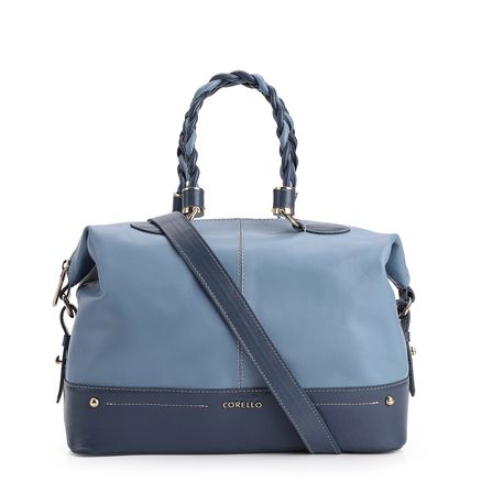 Bolsa Tote - Couro Azul