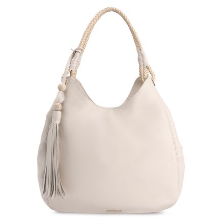 Bolsa Hobo - Couro Off White