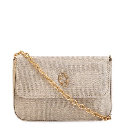 Bolsa Transversal - Alt Glitter Dourado