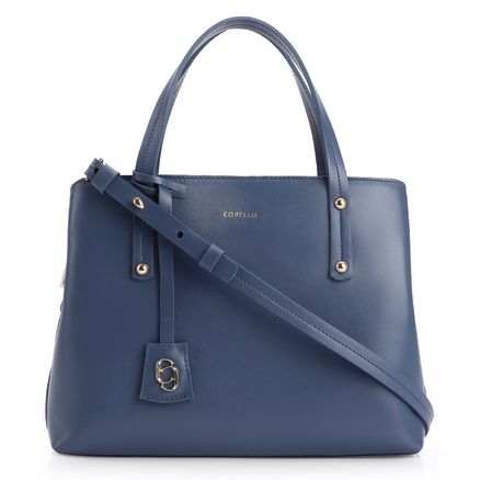 Bolsa Tote - Couro Azul