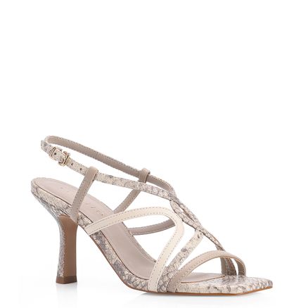 Sandália - Alt Python Cinza/Couro Off White