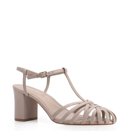 Scarpin - Couro Bege