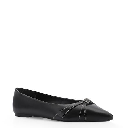 Sapatilha - Couro Preto