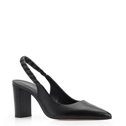 Scarpin - Couro Preto