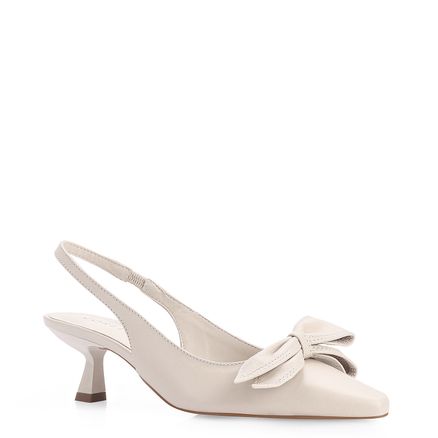 Scarpin - Couro Off White