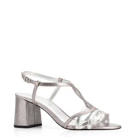 Sandália - Couro Prata/Alt Prata