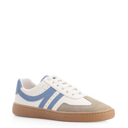 Tênis - Alt Branco/Azul/Camurça Cinza