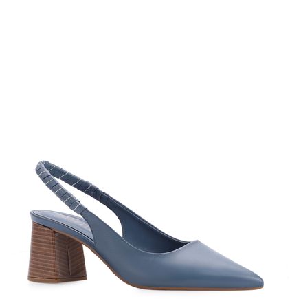 Scarpin - Couro Azul