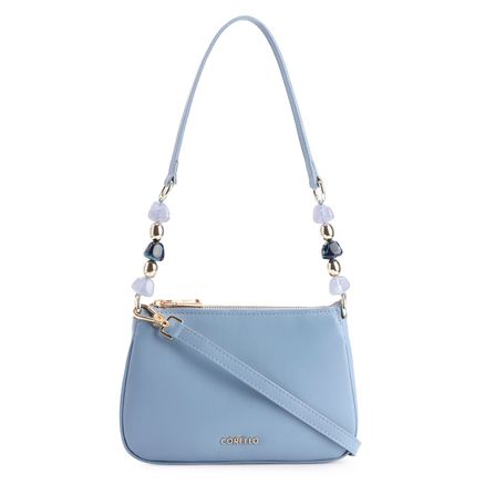 Bolsa De Ombro - Couro Azul
