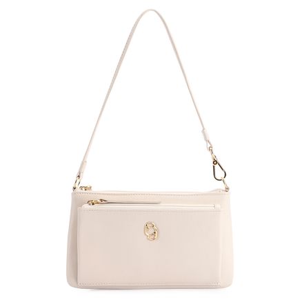 Bolsa Transversal - Couro Off White