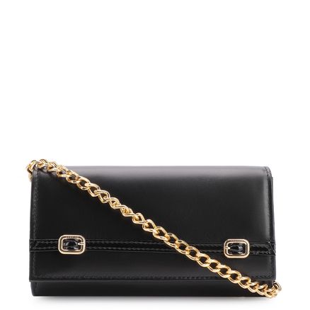 Clutch Fivelas - Couro/Verniz Preto