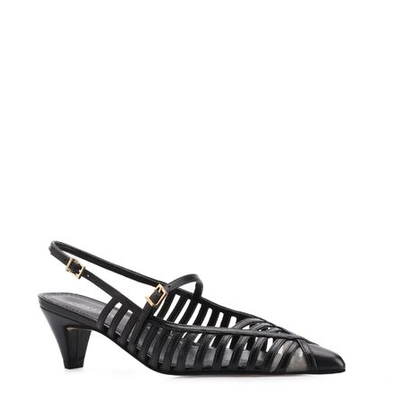 Scarpin Kitten - Couro Preto