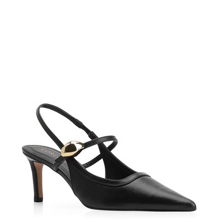 Scarpin - Couro Preto
