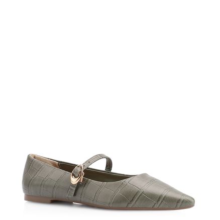 Sapatilha Fivela - Alt Croco Verde