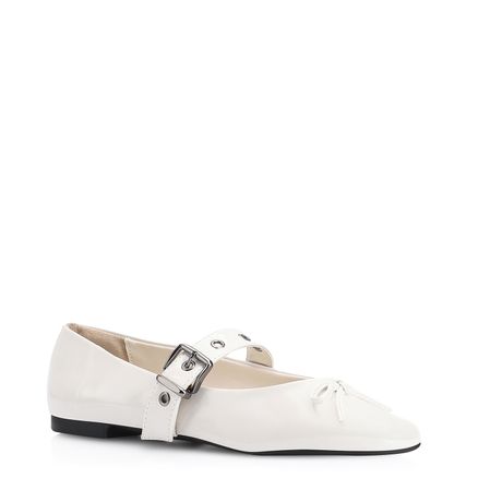 Sapatilha Ilhós - Verniz Off White