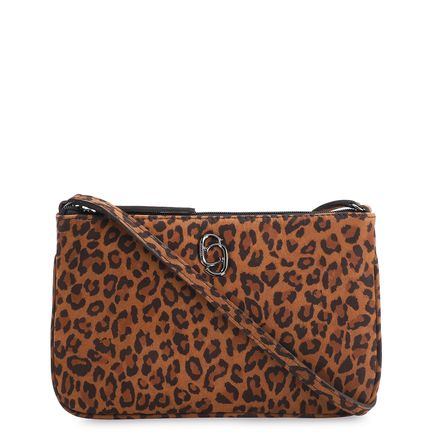 Bolsa Transversal - Couro Nobuck Onça