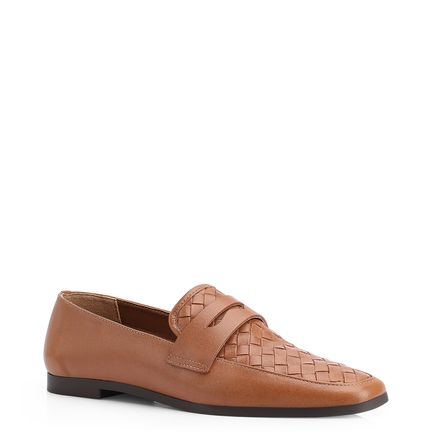 Mocassim Tressê - Couro Marrom