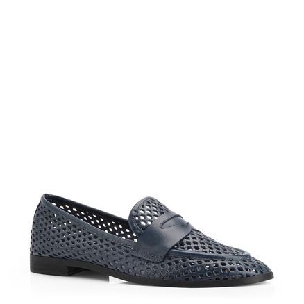 Mocassim - Couro Azul