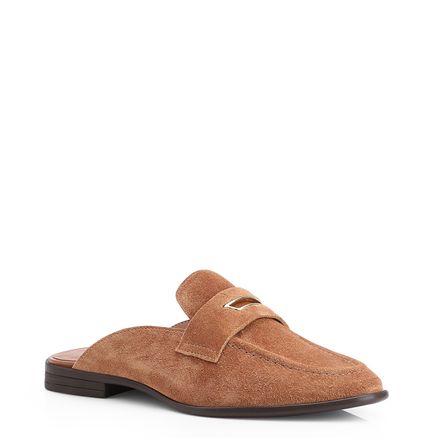 Mule - Couro Camurça Marrom