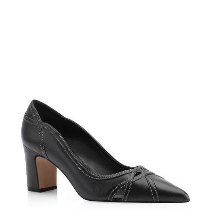 Scarpin - Couro Preto