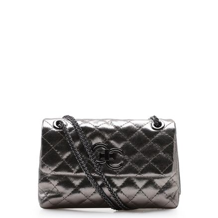 Bolsa Mini Matelassê - Couro Prata Velho