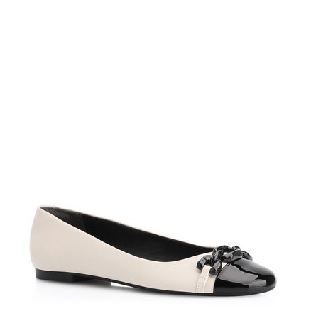 Sapatilha Bridão - Alt Off White/Verniz Preto