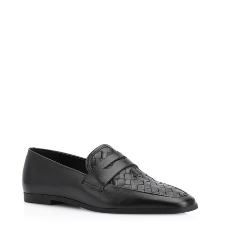 Mocassim Tressê - Couro Preto