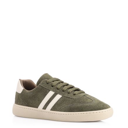 Tênis - Couro Camurça Verde/Alt Off White