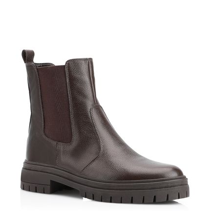 Bota Chelsea - Couro Marrom