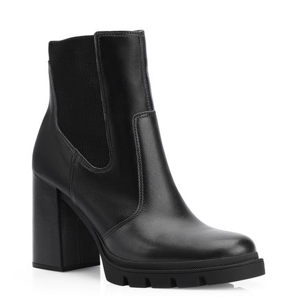 Bota Chelsea - Couro Preto