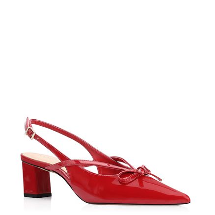 Scarpin Laço - Verniz Vermelho