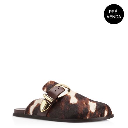 Papete Clog - Couro Pelo Vaca