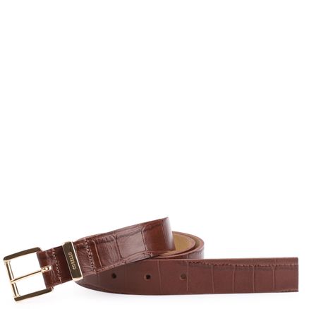 Cinto - Couro Croco Marrom