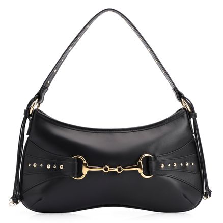 Bolsa De Ombro Bridão - Couro Preto