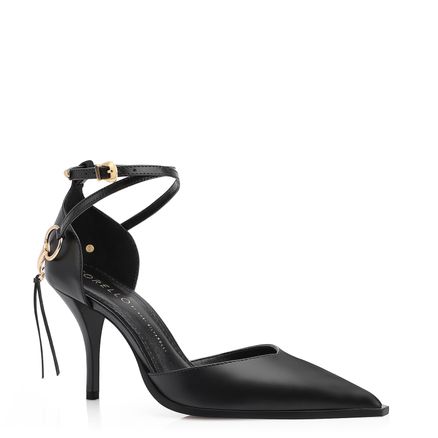 Scarpin Bridão - Couro Preto