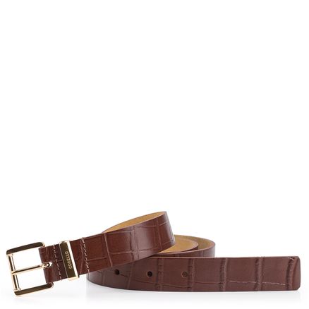 Cinto - Couro Croco Marrom