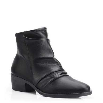 Bota Franzida - Couro Preto