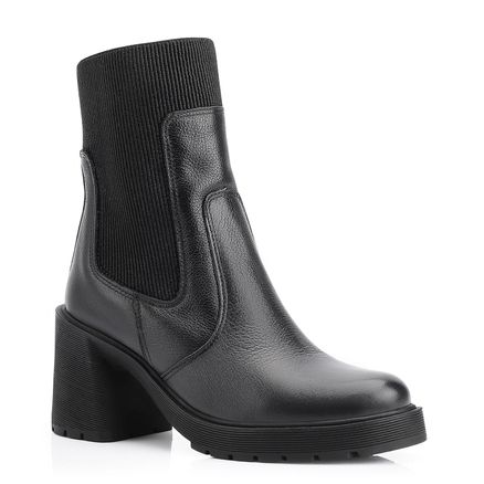 Bota Chelsea - Couro Preto