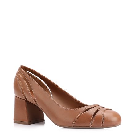 Scarpin - Couro Marrom