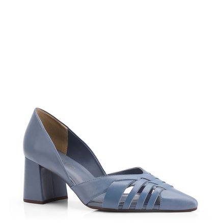 Scarpin - Couro Azul