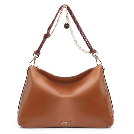 Bolsa Hobo Cordão - Couro Marrom