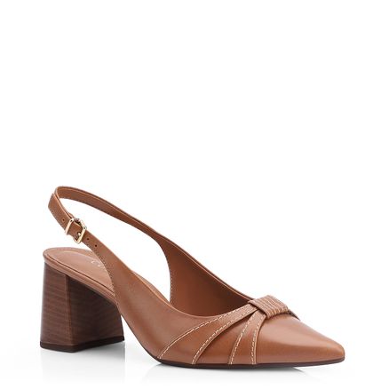 Scarpin - Couro Marrom