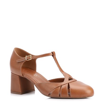 Scarpin - Couro Marrom