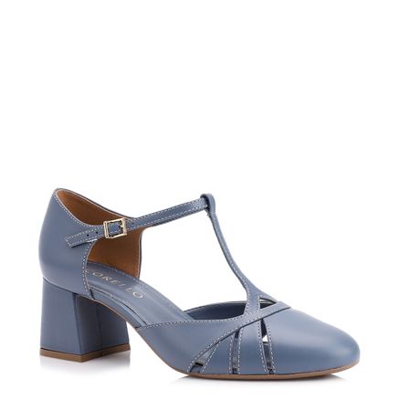 Scarpin - Couro Azul