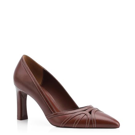 Scarpin - Couro Marrom