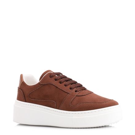 Tênis Flatform - Alt Camurça Marrom Escuro