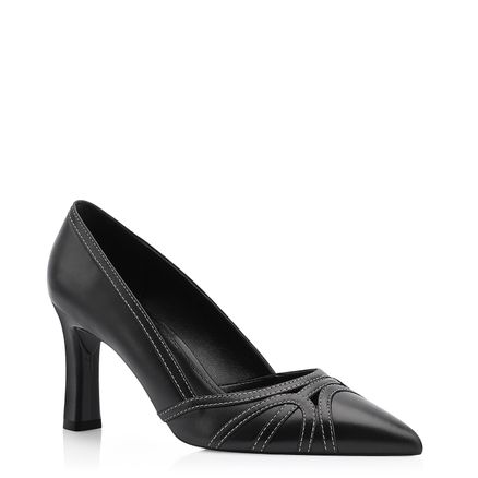 Scarpin - Couro Preto